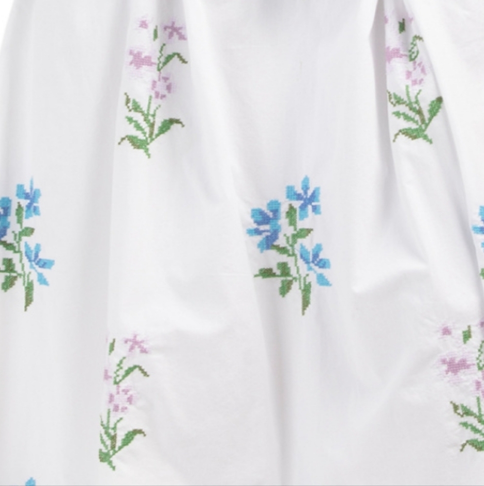 LEA Wome's Cotton Needlepoint Embroidered Maxi Dress - Picture 5 of 6